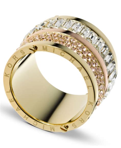 gold michael kors ring|michael kors rings sale.